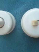 2 interrupteurs électriques  , vintage