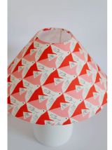 Petite lampe avec pied en céramique finition mate et abat-jo
