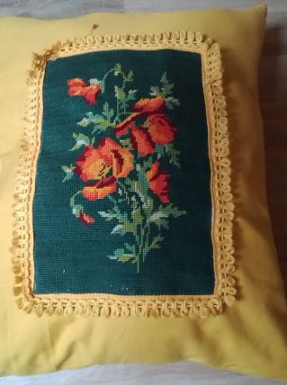 Coussin floral 