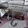 Table basse chrome tubulaire 