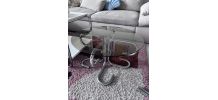 Table basse chrome tubulaire 