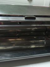 Huche à pain inox vintage 1970