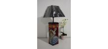 Lampe artisanale recyclage boite vintage Lustucru