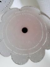 Paire de suspensions en rotin vintage 