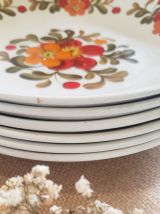 Lot de 6 assiettes plates "Moulin des Loups" Manitoba 