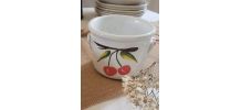 Pot vintage motifs cerises 