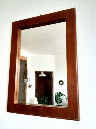 Miroir vintage en teck 