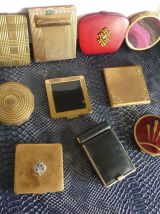 Lot 10 poudrriers anciens