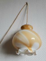 Lampe baladeuse globe miel style Murano 1970