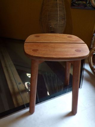 Attribué à Pierre Gautier Delaye. tabouret bois, France, cir