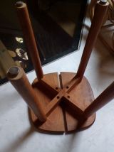 Attribué à Pierre Gautier Delaye. tabouret bois, France, cir