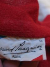robe rouge "Gérerard Pasquier" T 38