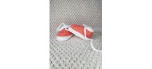 Chaussons ballerines avec cordon ROSE laine layette, 0 3 ms