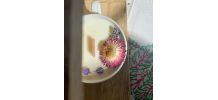 Bougie artisanale fraises des bois ~ tasse vintage oiseaux