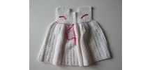 Robe au crochet pour bébé de 1/2 ans