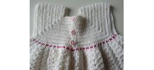 Robe au crochet pour bébé de 1/2 ans