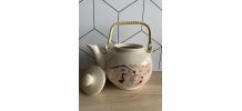 Théière en céramique - décor japonisant