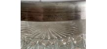 Vide poche art déco -verre et métal argenté