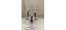 Set de 3 verres en cristal estampillé "Cristal France"