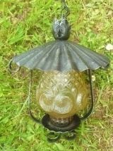 lanterne , vintage , métal et verre