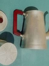 Cafetière  en alu , vintage