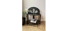 Table d’appoint console en rotin osier