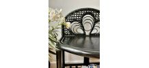 Table d’appoint console en rotin osier