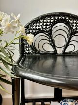 Table d’appoint console en rotin osier