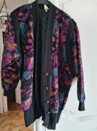 Veste longue très colorée  année 80/90  T42/44