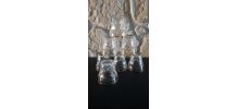Lot de 7 verres à facettes liséré doré