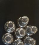 Lot de 7 verres à facettes liséré doré