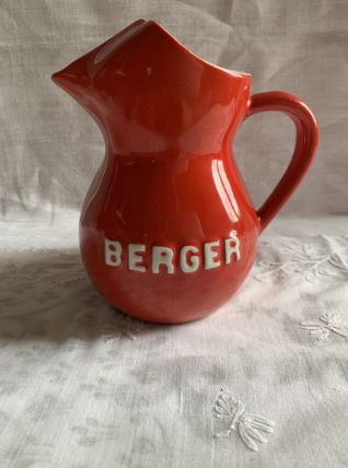 Pichet en porcelaine rouge 3/4 L