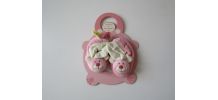 Doudou et Compagnie chaussons souris rose