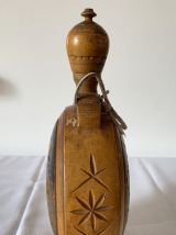 Gourde de berger en bois 