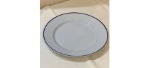 Beau plat en faïence marque HBCM 1930