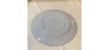 Beau plat en faïence marque HBCM 1930