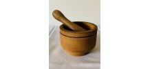 Mortier et pilon en bois 