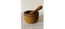 Mortier et pilon en bois 