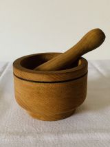Mortier et pilon en bois 