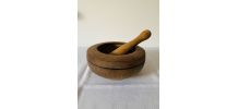 Mortier et pilon en bois 