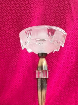 lampe laiton calice  type ezan glaçon art deco  elec d origi