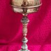lampe,moderisme, bronze, laiton,metal, art nouveau 47x15 ele