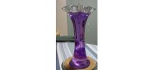  Vase festonné bougie gel lavande CLOS D'AGUZON