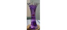  Vase festonné bougie gel lavande CLOS D'AGUZON