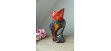 Pichet ou Vase en Forme de Poisson Coloré Style Vallauris
