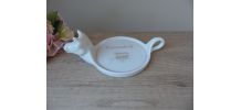 Vintage Plat à camembert en porcelaine Revol avec tête de va