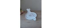 Vintage Plat à camembert en porcelaine Revol avec tête de va