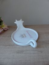 Vintage Plat à camembert en porcelaine Revol avec tête de va