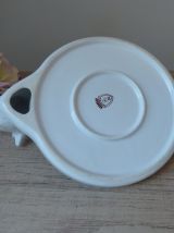 Vintage Plat à camembert en porcelaine Revol avec tête de va