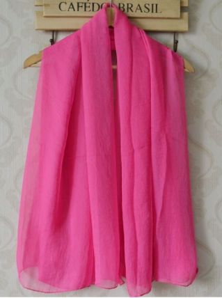 Grand Foulard Etole Rose Fushia